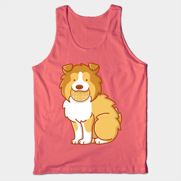 Sheltie and Waffle Tank Top by Wlaurence